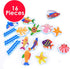 EVA Bath Toys - SEA LIFE Stickers 16 Pack for Kids TY5954