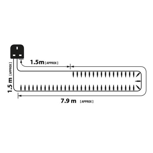 100 SHADLESS MULTI COLOUR FAIRY LIGHTS. BML75230