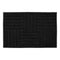 JVL MATT BLACK SQUARE MUD GRABBER SCRAPER DOORMAT 40 X 60CM. 01-776BK