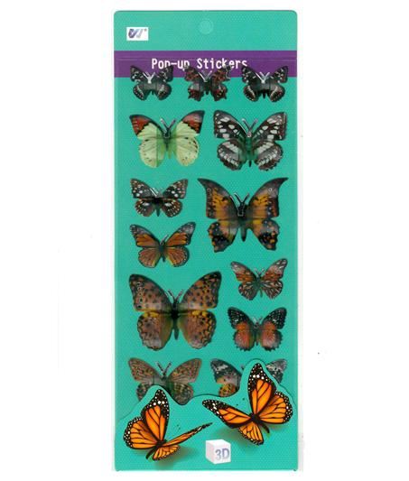 ASSORTED DESIGN BUTERFLY STICKERS. JL5337