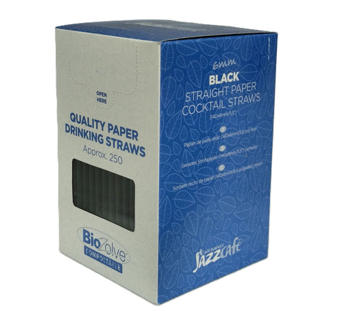 Biodegradable Cocktail Straws - Eco-Friendly 250/Pack | BIOZOLVE