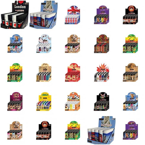 Electric Lighter Pack - GSD Assorted Designs 50/Package