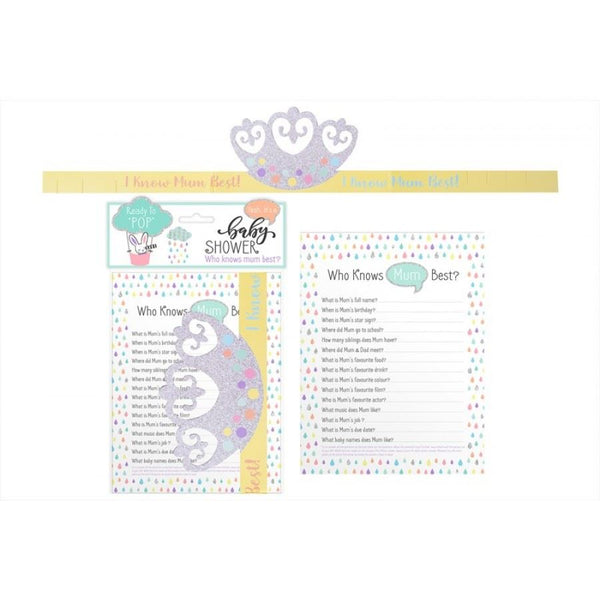 FIRST STEPS BABY SHOWER GAME SET 24/PK. FS807