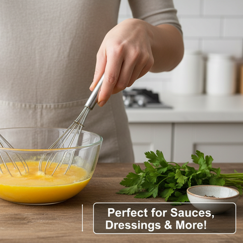 CHEF AID SET 2 MINI WHISKS IN WHITE. 10E21325