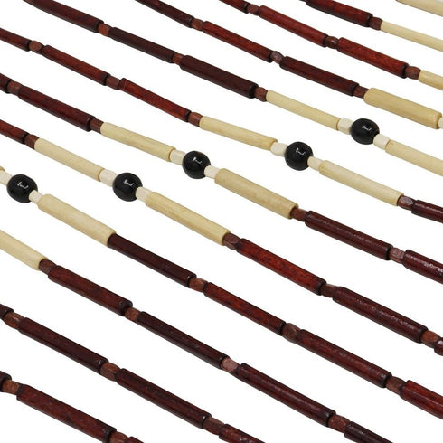 Wooden Beaded Curtain - JVL Provence Door Screen 180x90cm