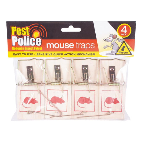 PEST POLICE MOUSE TRAPS 4/PK. OL311873