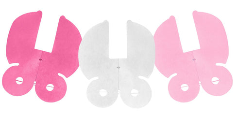 Pink Baby Pram Garland 2.6M - Adorable Nursery Decor X41172