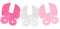 Pink Baby Pram Garland 2.6M - Adorable Nursery Decor X41172