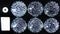 SILVER ORNAMATE BAUBLES BATTERY OPERATED LED COOL WHITE 6/PK. 55216