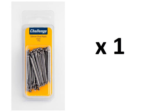 Oval Nails 50mm - Challenge Bright 100g Pack FS40463