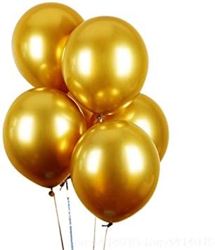 Gold Party Balloons - GSD Metallic Gold 12 Pack 941759