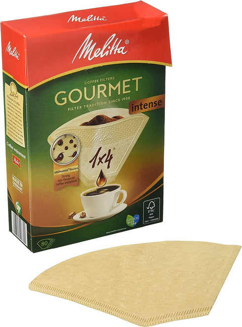Melitta Coffee Filters - Gourmet Intense 1x4 80-Pack MEL6687861