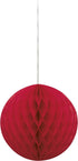 Red Honeycomb Pom Pom 8 Inch - Perfect Party Decorations