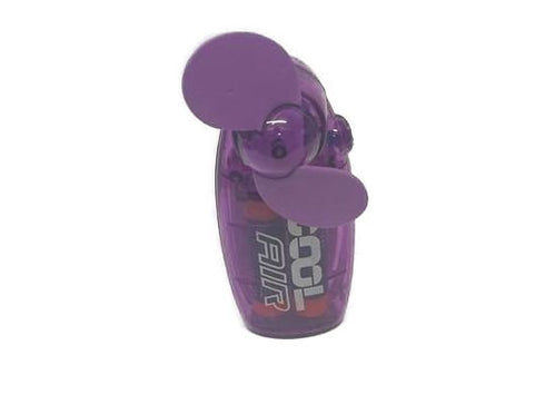 STATUS 2.5 INCH HAND HELD MINI FAN ASSORTED COLOUR WITH BATTERIES. MIXCHHFANSX12