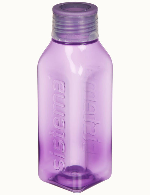 SISTEMA SQUARE ASSORTED COLOUR WATER BOTTLE 725ML. SIS880