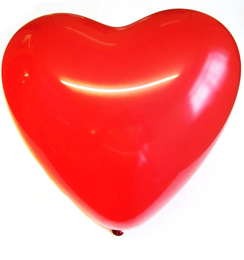 100 RED HEART BALLOONS. H10058