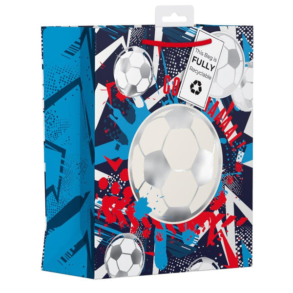 Football Gift Bags - GIFTMAKER Medium Sized 30x22cm YANGB60M