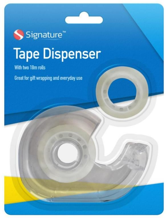SIGNATURE TAPE DISPENSER WITH TWO 18M ROLLS. OL323145