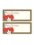 Poinsettia Place Cards - Elegant Gold Table Decor | 947901