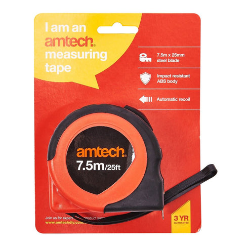 Measuring Tape - AMTECH 7.5M X 25MM Precision Tool AMP1250