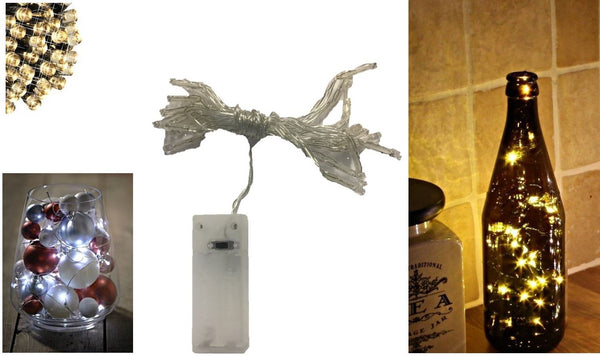 BATTERY OPERATED 40 LED STRING WARM WHITE. BML88810