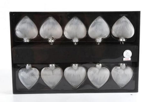 10 FROSTED HEART LED LIGHT GARLAND CHRISTMAS. XMS0178