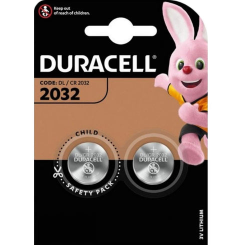 CR2032 Lithium Batteries - DURACELL DL2032 3V 2/Pack