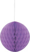 Purple Honeycomb Pom 8 Inch - Elegant Party Decorations UNI63222