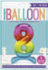 Giant Rainbow Number Balloon - Colorful Party Decor | UNI13268