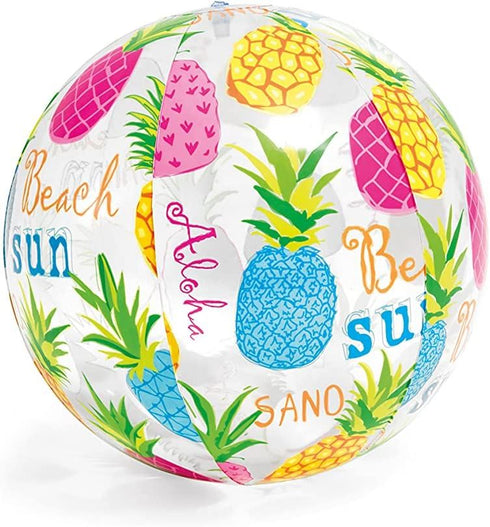 INTEX 59040NP INFLATABLE BEACH BALL FANTASIA 20" / 51CM - 3 ASSORTED. TY2632 59040NP