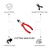 AMTECH SUPERIOR SIDE CUTTING PLIER 6 INCH 150 MM. B0530