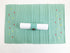 AQUA RIBBED COTTON TABLE PLACEMATS MAT WITH CANDY SPOT. SW1660