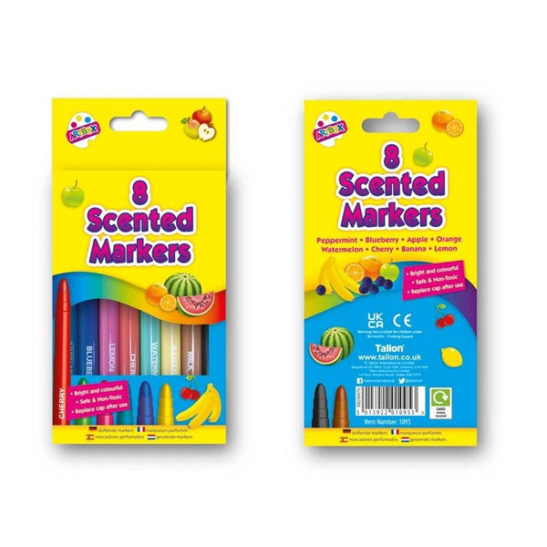 ARTBOX ASSORTED COLOUR SCENTED MARKERS 8/PK. TA1095