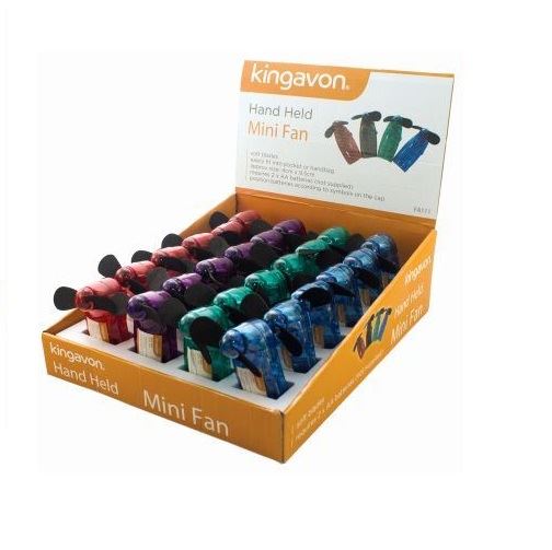 Mini Handheld Fan - BLACKSPUR Hand Held in Display Carton FA111