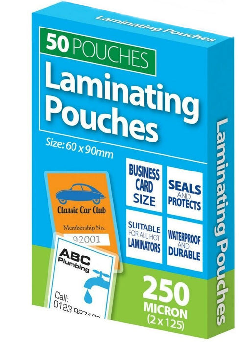 Laminating Pouches 250 Micron - TIGER 50 x 60x90mm T302254