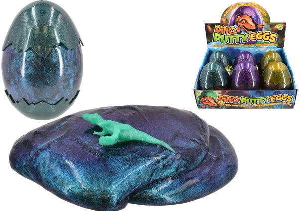 Dino Egg Putty - Metallic Large Assorted Eggs | TY1100