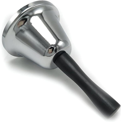 SMALL CLASSIC SILVER HAND BELL (12CM TALL). HH5336