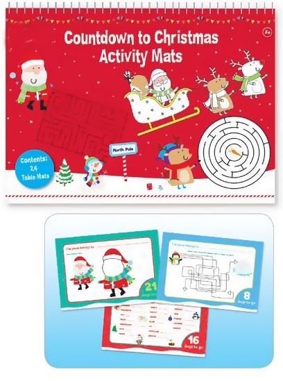 CHRISTMAS COUNTDOWN ACTIVITY MATS A3. XXCTBM