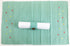 AQUA RIBBED COTTON TABLE PLACEMATS MAT WITH CANDY SPOT. SW1660