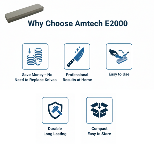 AMTECH COMBINATION STONE 8" / 200MM. E2000