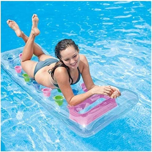 INTEX 59894EU 18 POCKET POOL LOUNGE FLOAT MAT 74" X 28". TY2644 59894EU
