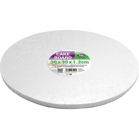 Silver Cake Board - 12 Inch Round Pack of 5 | PPS93220