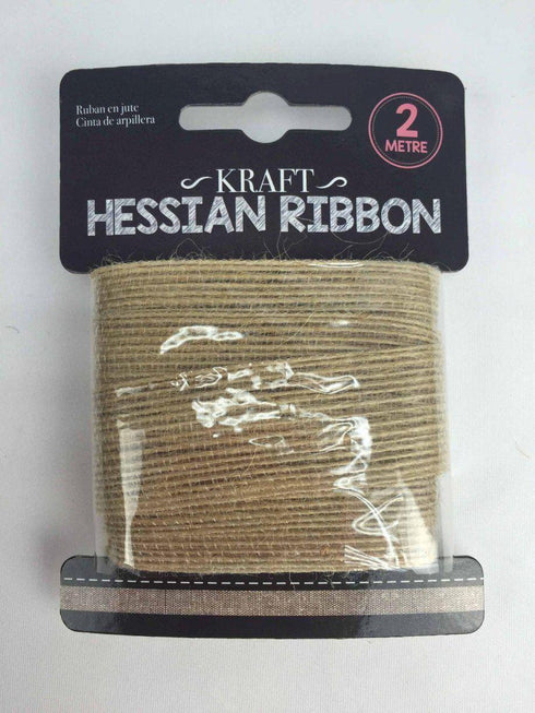 KRAFT HESSAIN GIFT WRAP RIBBON STRING 2M. YA0020