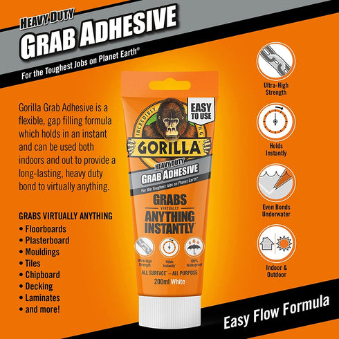 Grab Adhesive Glue - Gorilla Heavy Duty 200ml | 2044311