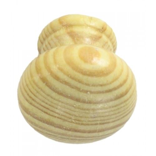 Pine Door Knobs - FAST PAK VALUE 5930, Drilled for Dowels, 2-Pack