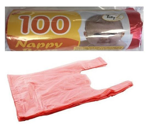 Disposable Nappy Bags - TIDYZ Roll Pack of 100, B0475A