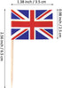 SHATCHI UNION JACK SANDWICH / COKTAIL PARTY FLAGS 50/PK. 116241