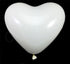 100 WHITE HEARTS BALLOONS. H10004