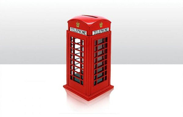Die Cast Telephone Box Money Bank - Vintage British Souvenir