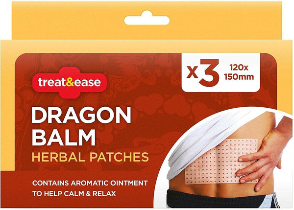 TREAT & EASE DRAGON BALM HERBAL PATCHES 3/PK. OL311328